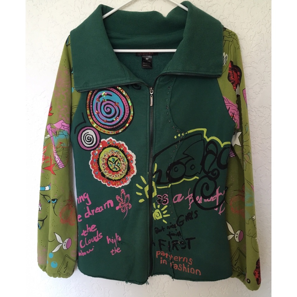 Adore Embellished Detail Cotton Jacket SZ M